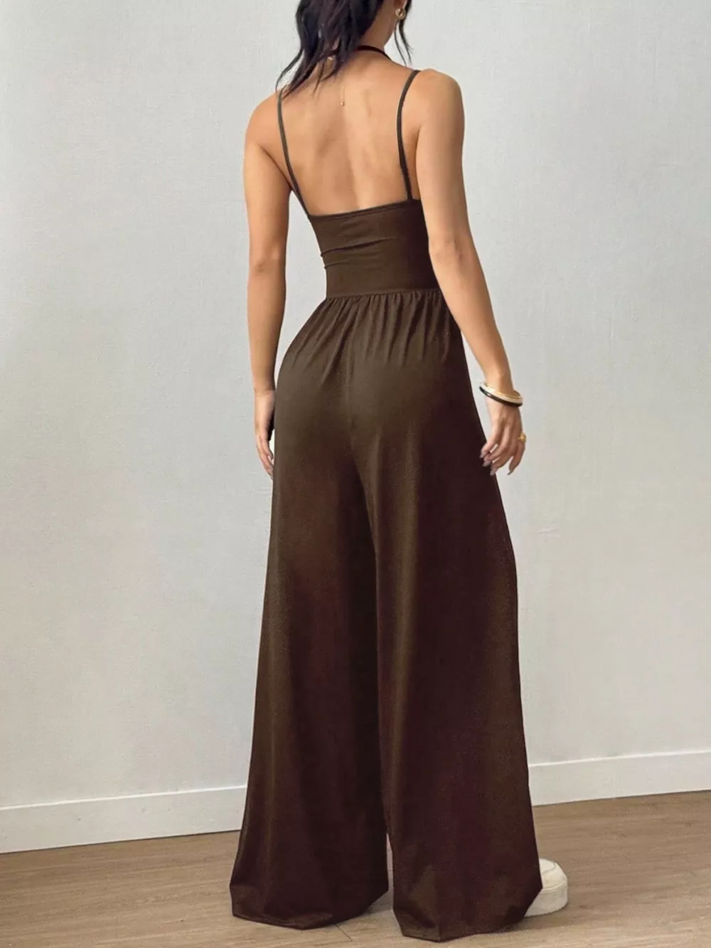 Spaghetti Strap Wide Leg Jumpsuit, image 10