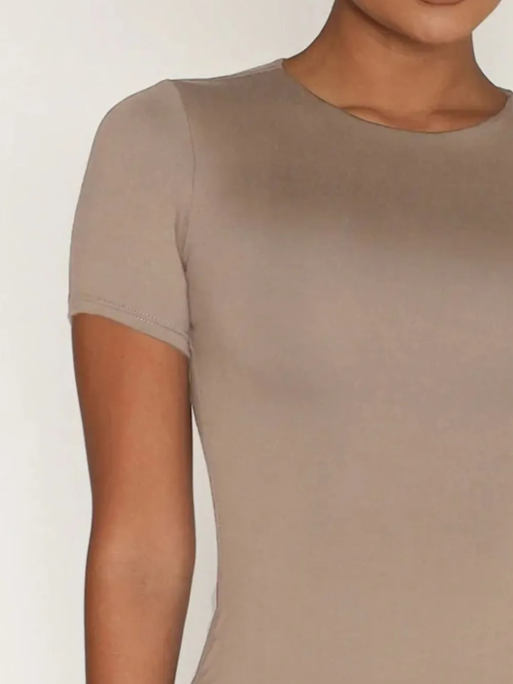Round Neck Short Sleeve Swim Top, image 11