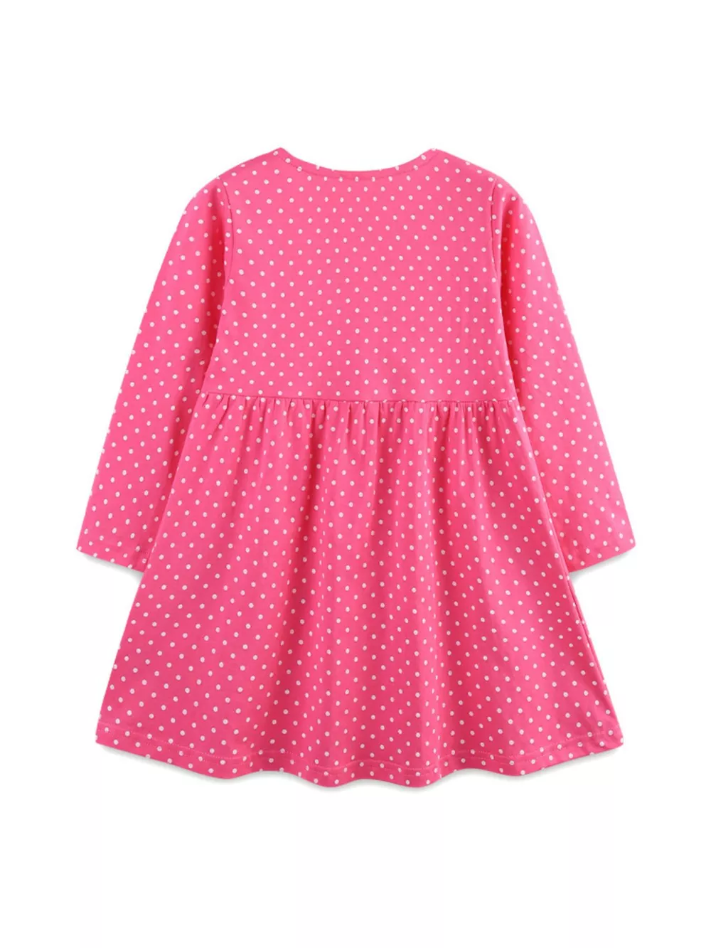 Children's Polka Dot Embroidered Long Sleeve Dress, image 2