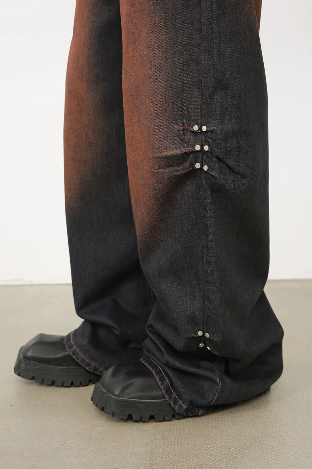 Men's Wasteland Style Wide Leg Jeans, image 4