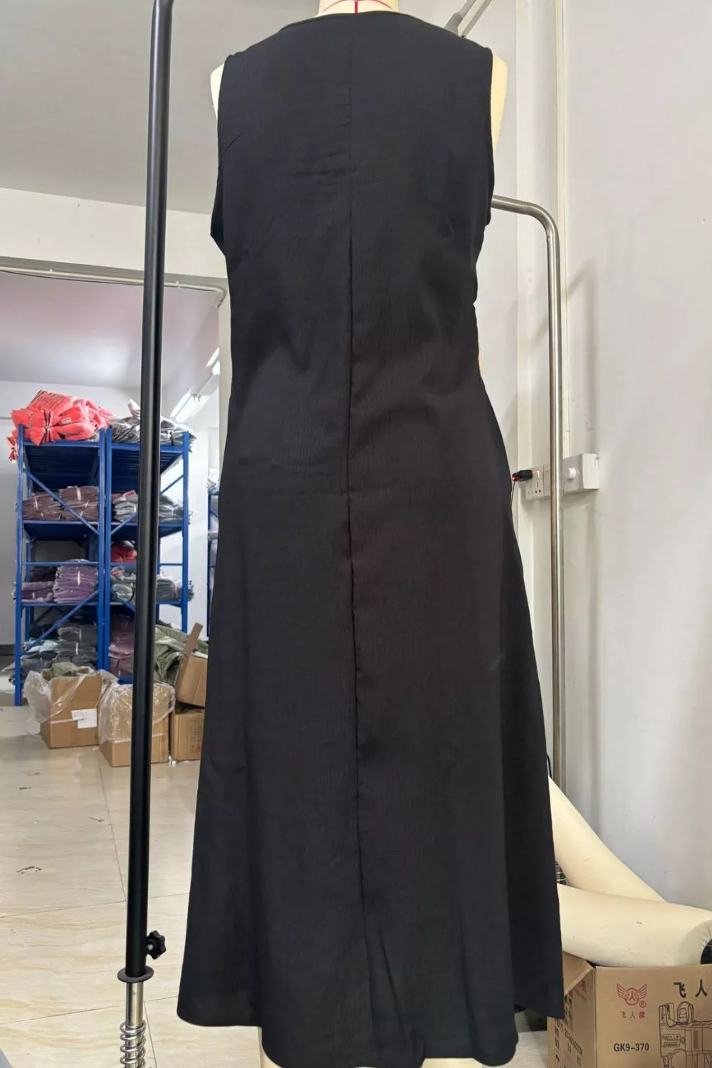 Sleeveless Button-Down Midi Dress, image 7