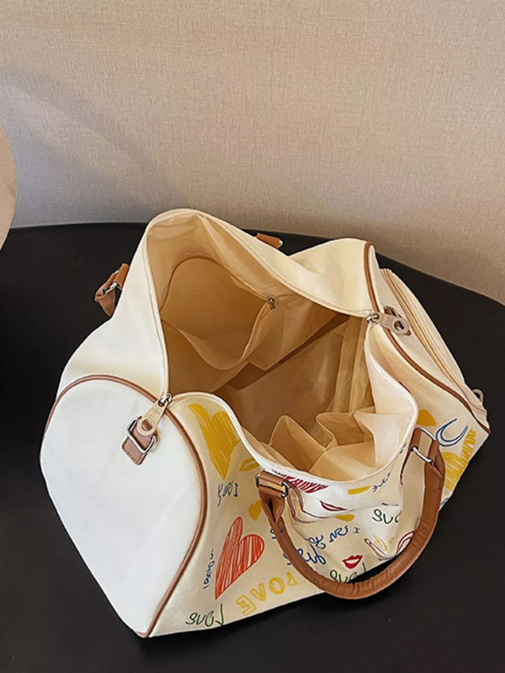 Printed Duffel Bag with Adjustable Strap, image 8