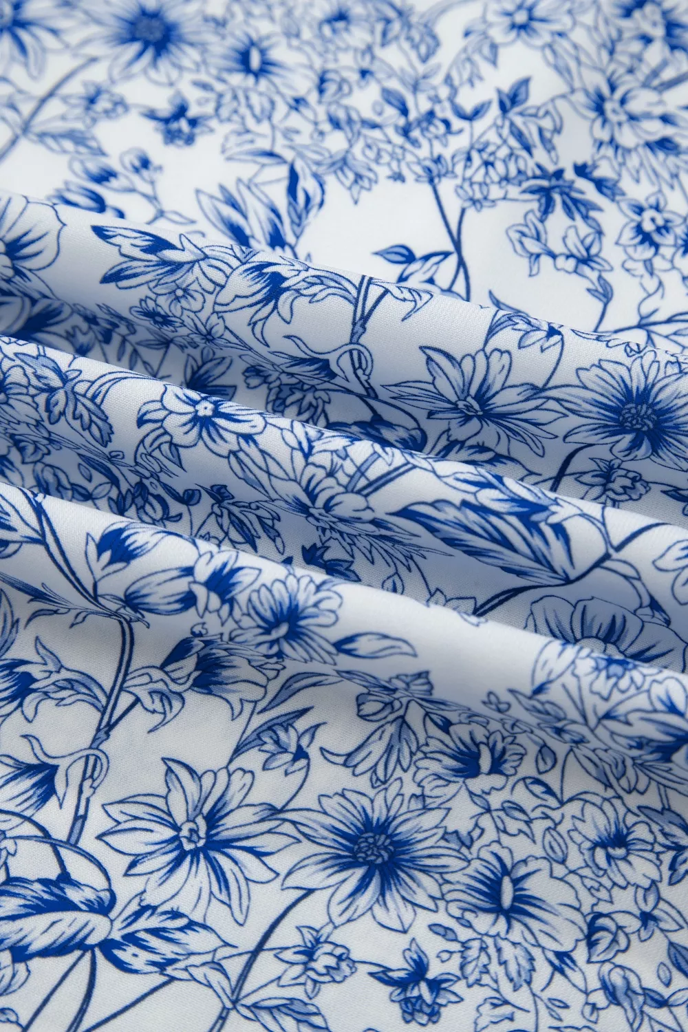 Floral Print Knot Straps High Waist Flared Maxi Dress, image 11