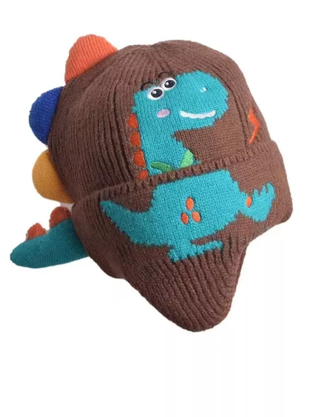Children's Dinosaur Knitted Hat, image 2