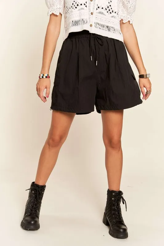 Drawstring Shorts with Pockets, image 2