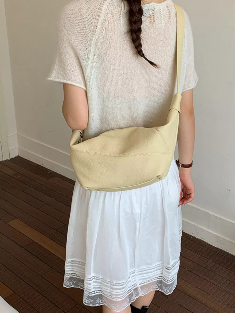 Adjustable Strap Crescent Crossbody Bag, image 11