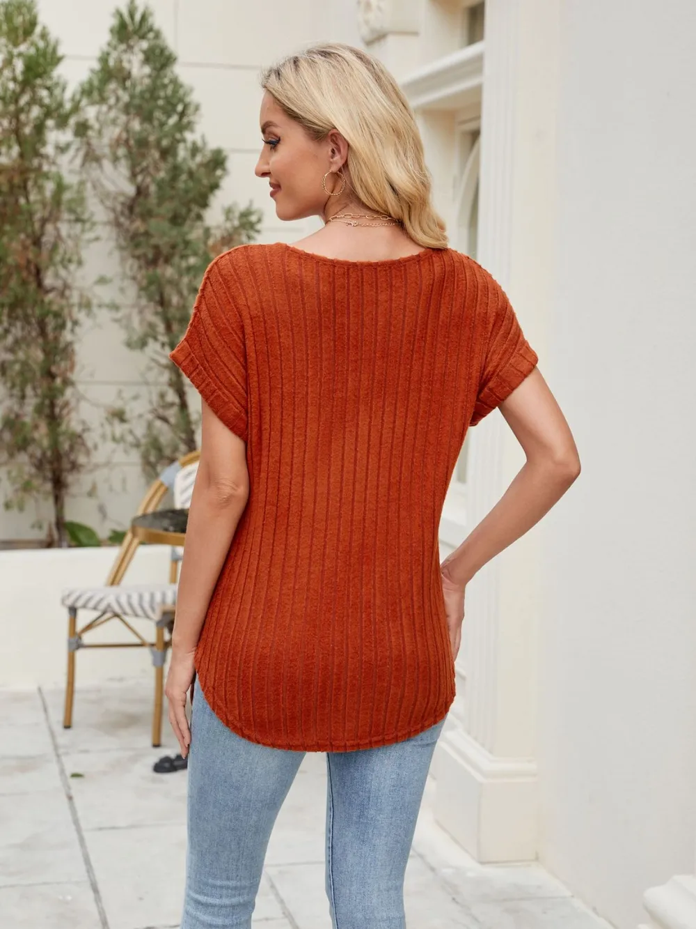 Round Neck Short Sleeve T-Shirt, image 5