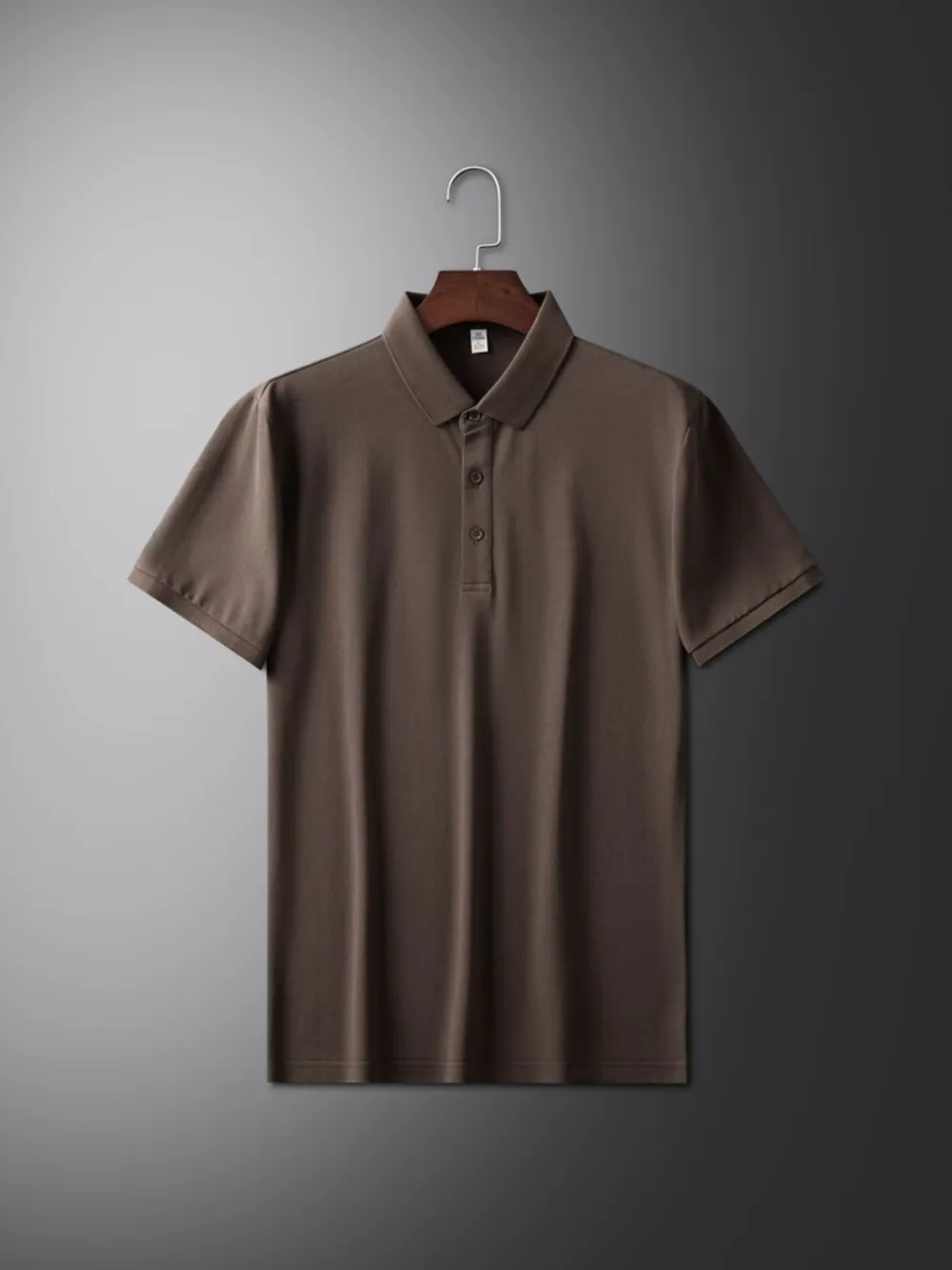 Men's Plus Size Business Casual Solid Color Polo Shirt, image 11