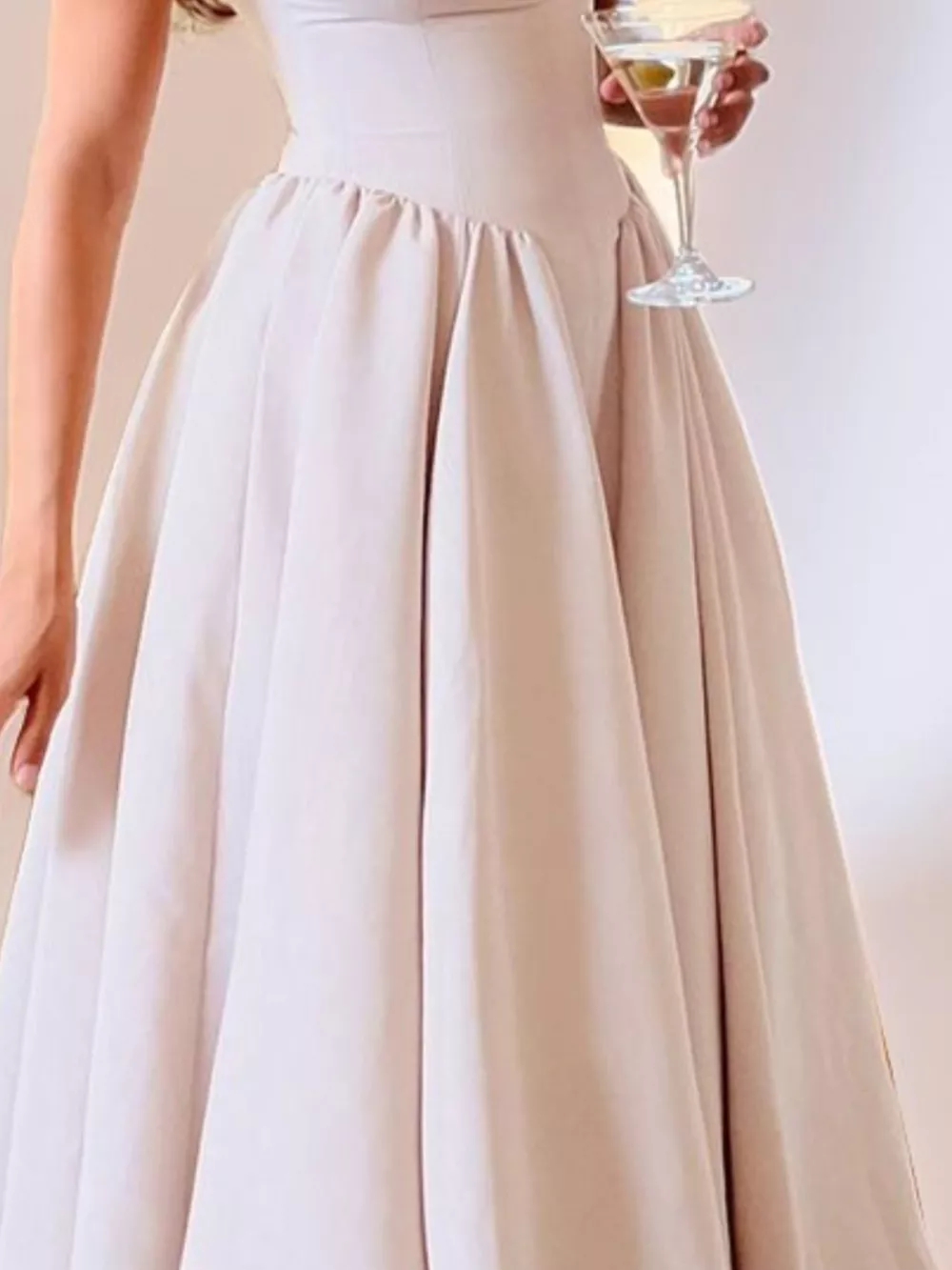 Full Size Cap Sleeve A-Line Midi Dress Plus Size, image 4