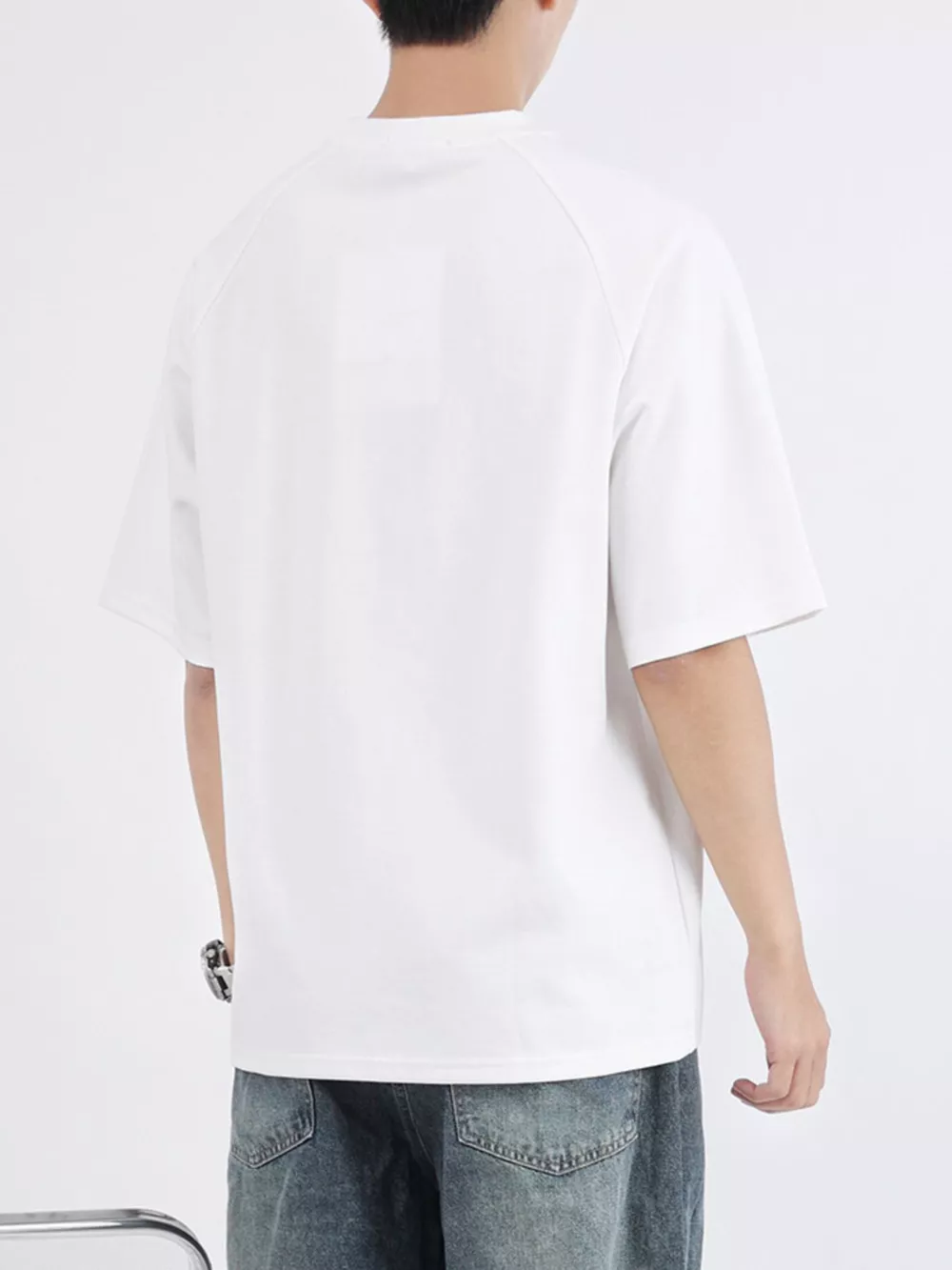 Men's Plus Size Round Neck Relaxed-Fit T-Shirt, image 6
