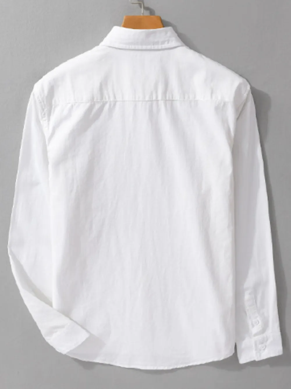 Men's Plus Size Button-Up Shirt with Chest Pocket, image 3