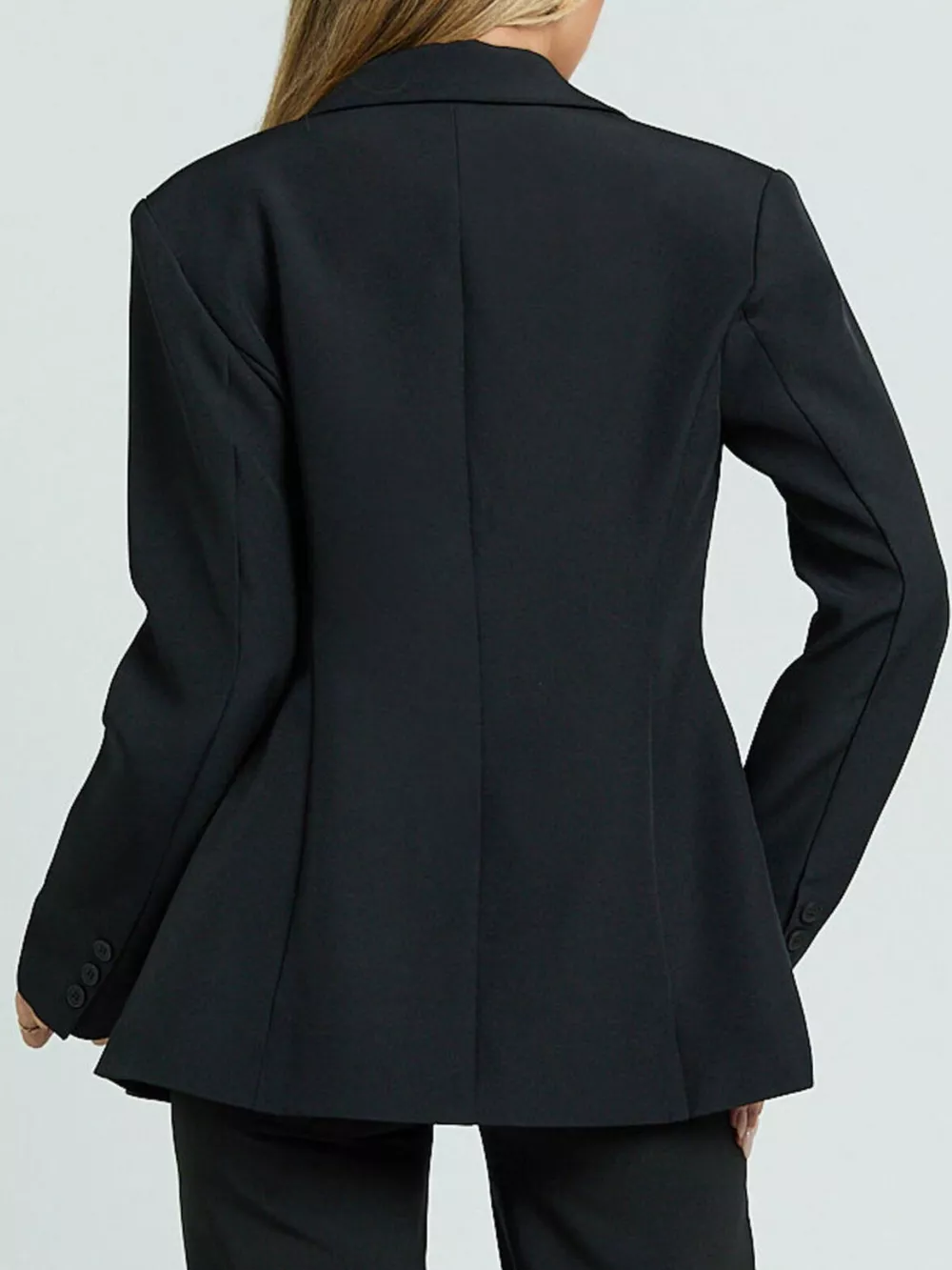 Lapel Collar One Button Blazer, image 9