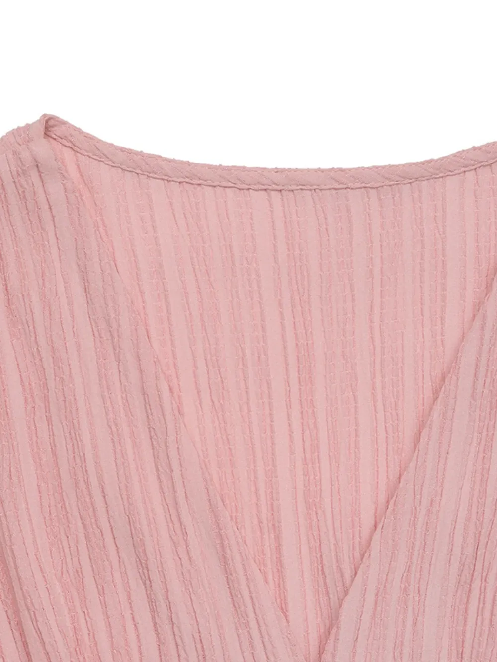 V-Neck Puff Sleeve Dress, image 4