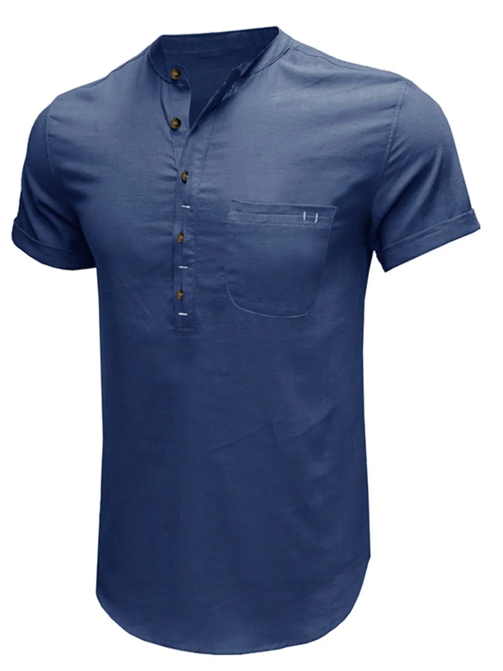 Men's Button Detail Short Sleeve Polo, image 5