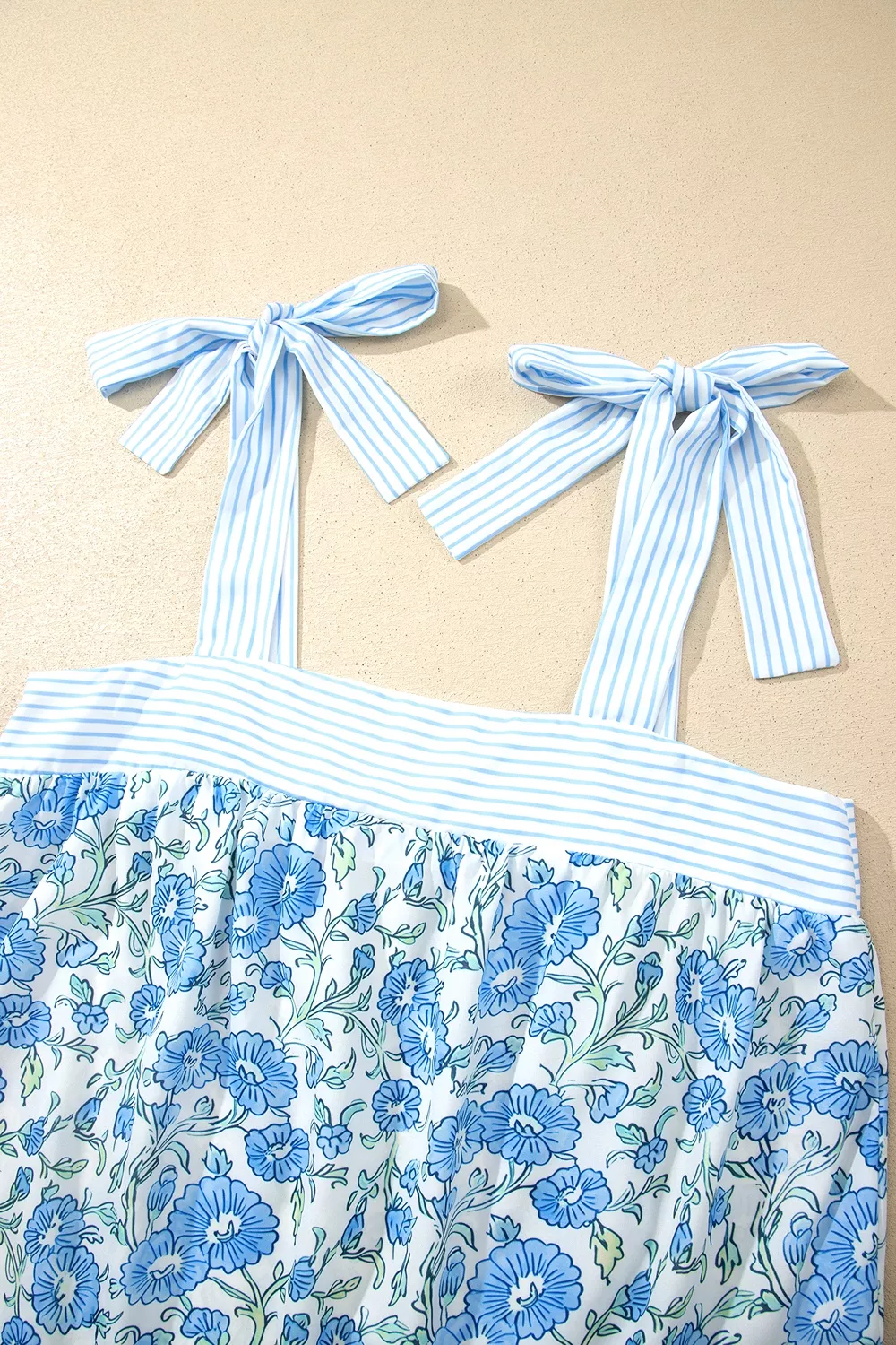 Floral Print Tie-Strap Top and Shorts Set, image 6