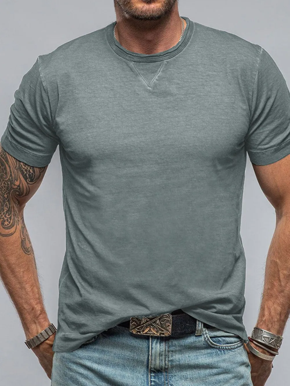 Men's Classic Short Sleeve Crew Neck T-Shirt, image 8
