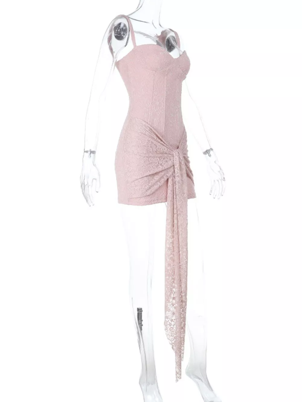 Sweetheart Neck Wide Strap Mini Dress, image 10