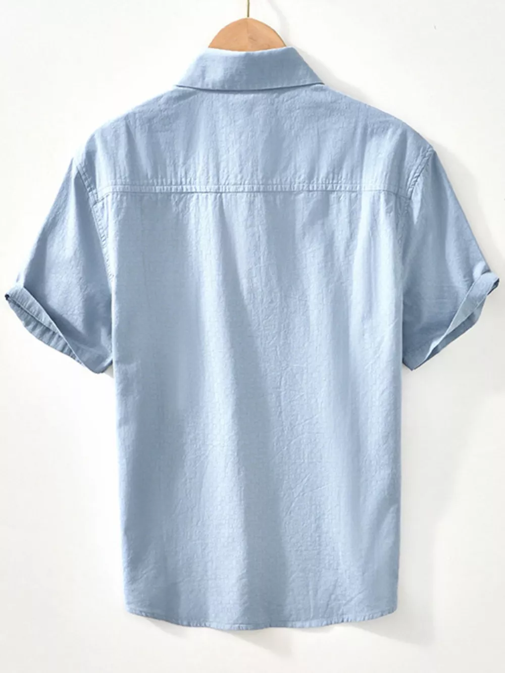 Men's Casual Short-Sleeve Button-Down Shirt, image 2