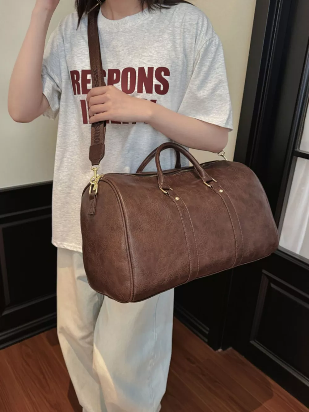 PU Leather Travel Bag, image 2