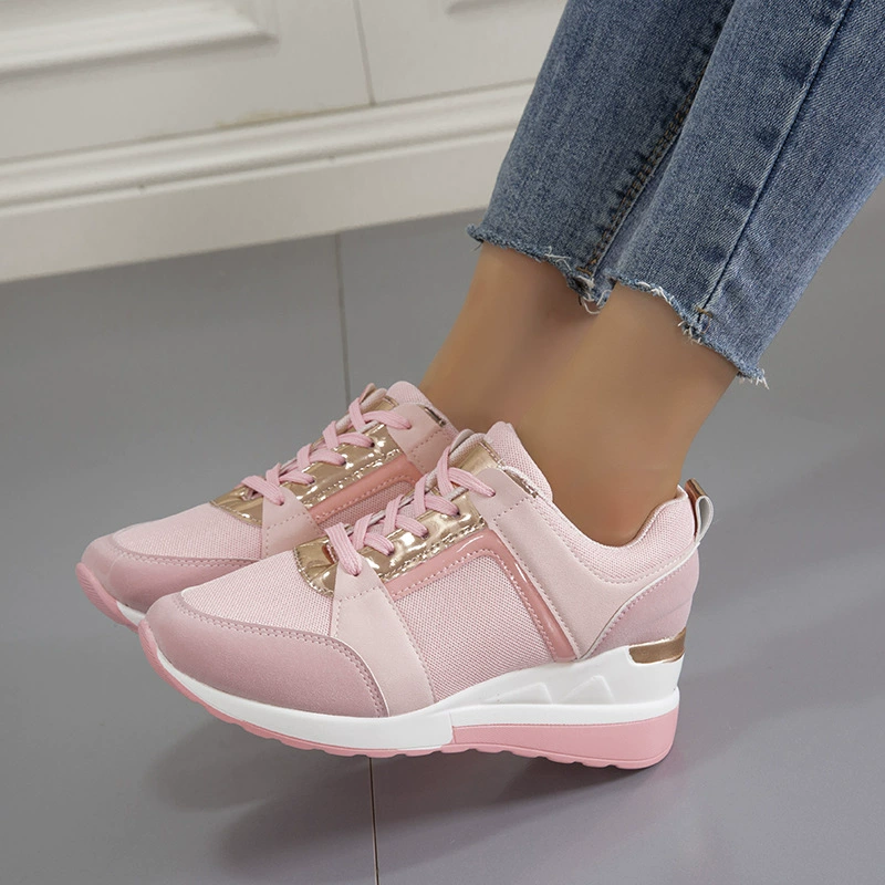 Lace Up Wedge Sneakers, image 10