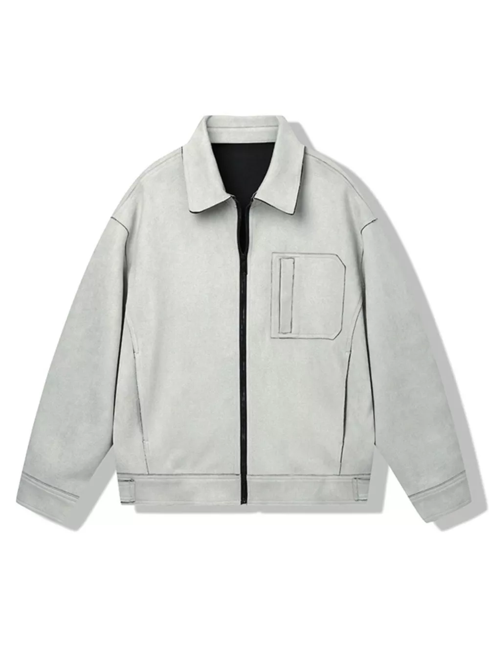Men's Casual Lightweight Zip-Up Jacket, image 3
