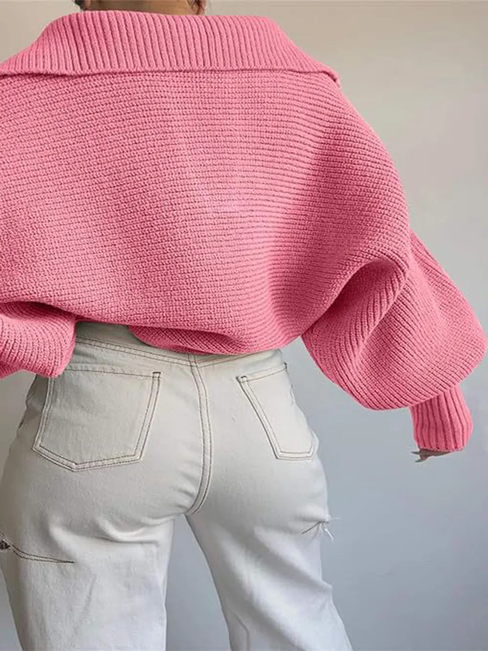 Johnny Collar Long Sleeve Sweater, image 19