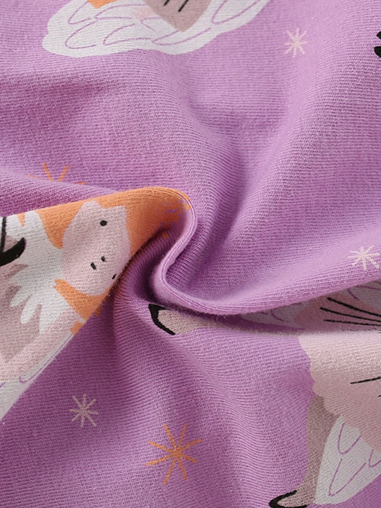 Children's Long Sleeve Cartoon Print Casual Dress, image 5