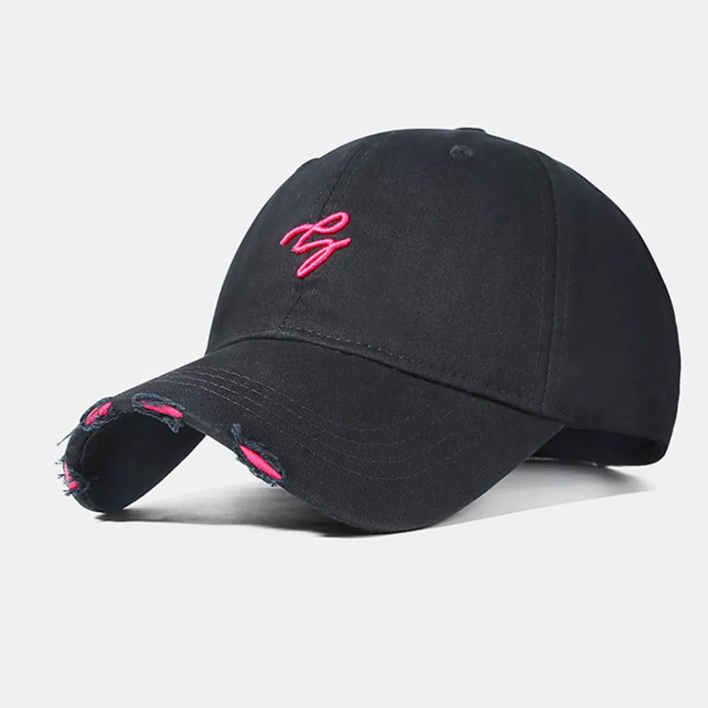 Distressed Embroidered Baseball Cap, image 4