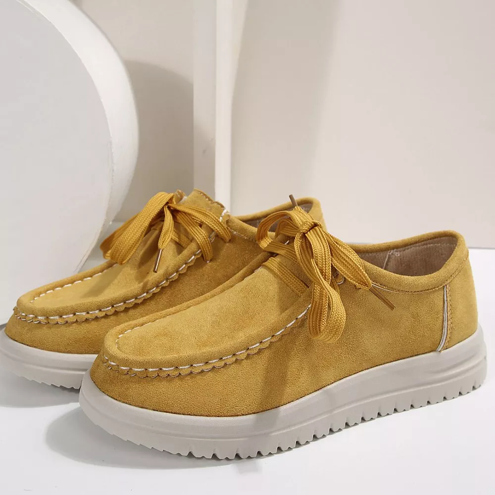 Lace-Up Round Toe Loafers, image 5