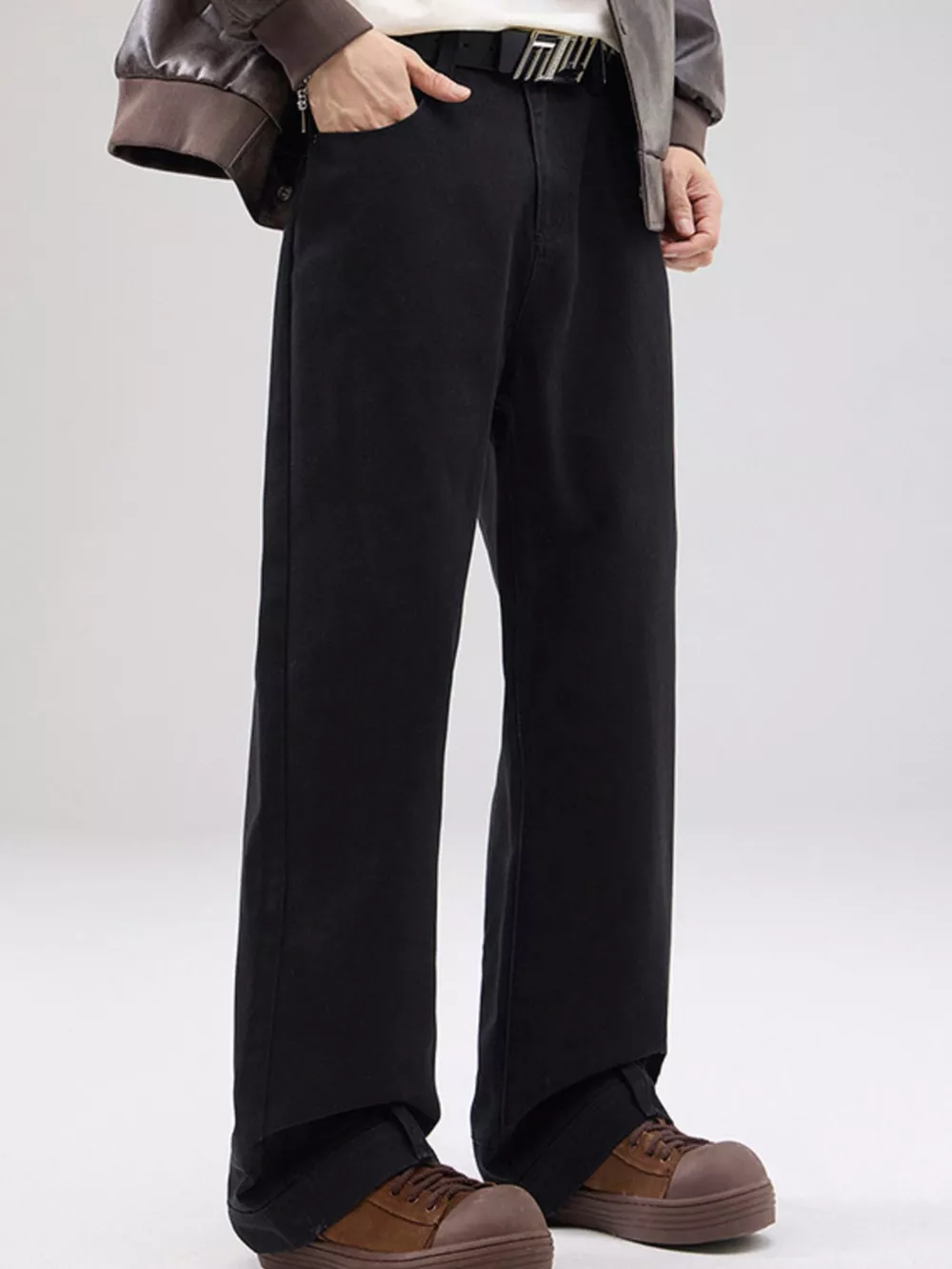 Men's Wide Leg Jeans, image 2
