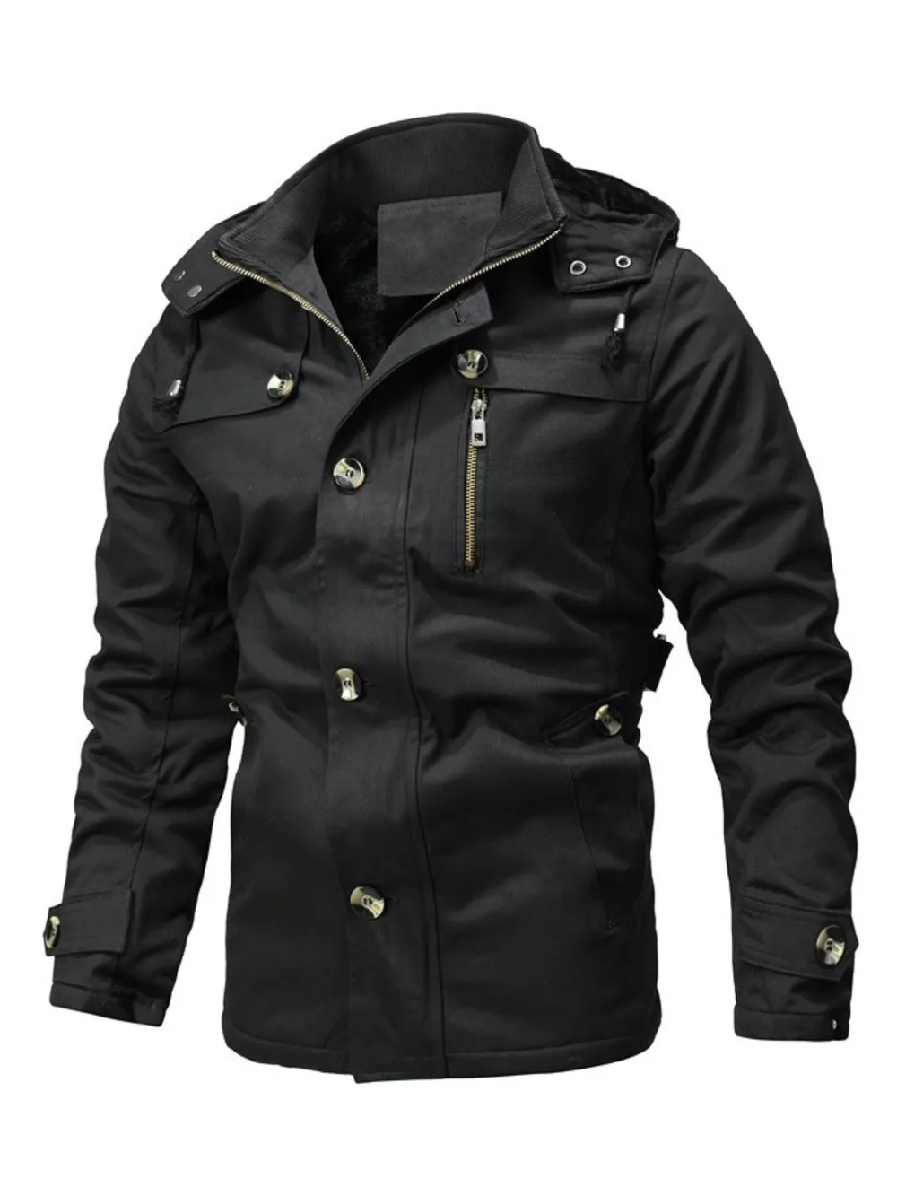 Men's Plus Size Zip Up Lightweight Bomber Jacket