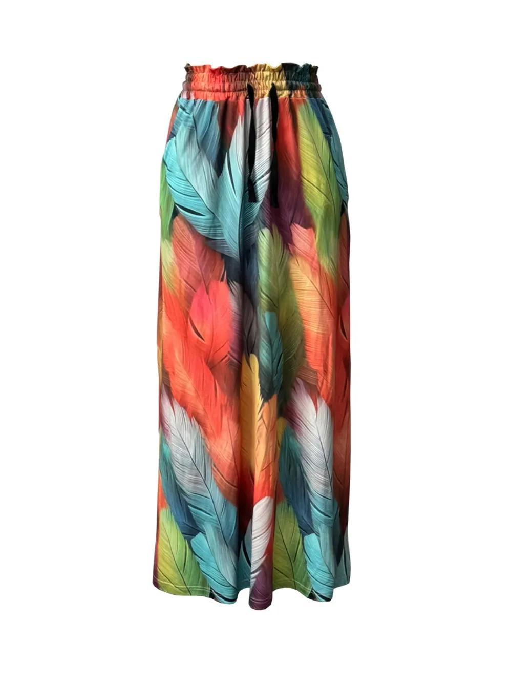 Printed Maxi Skirt with Pockets, image 5