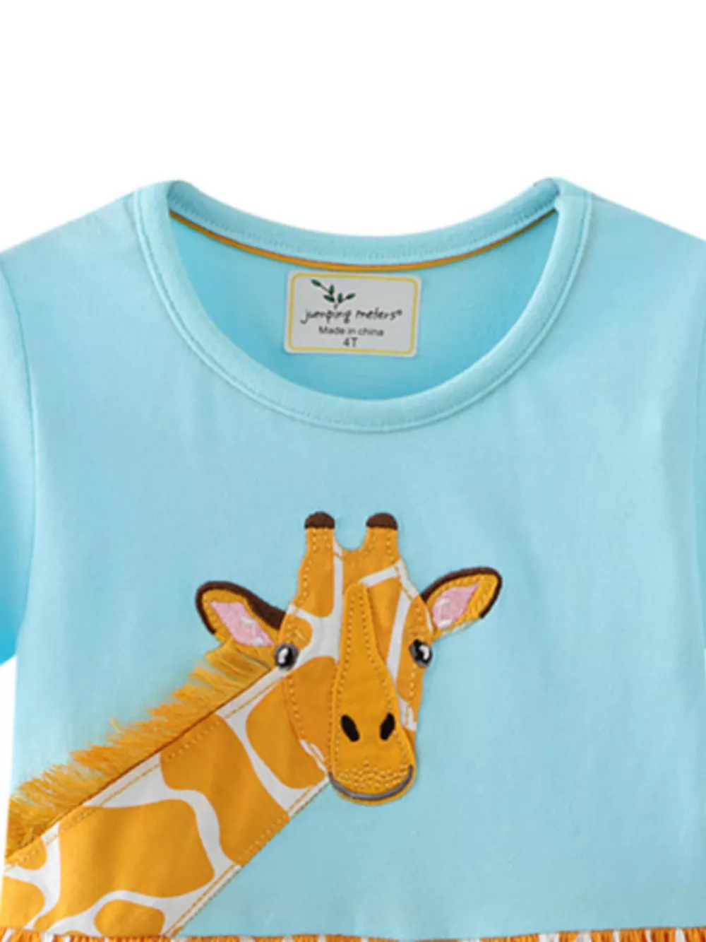 Children's Giraffe Print Casual Dress, image 2