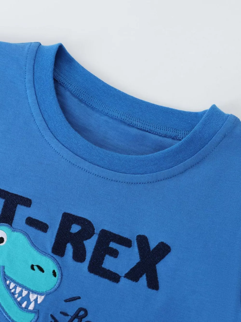 Children's Dinosaur Embroidered T-Shirt and Shorts Set, image 3