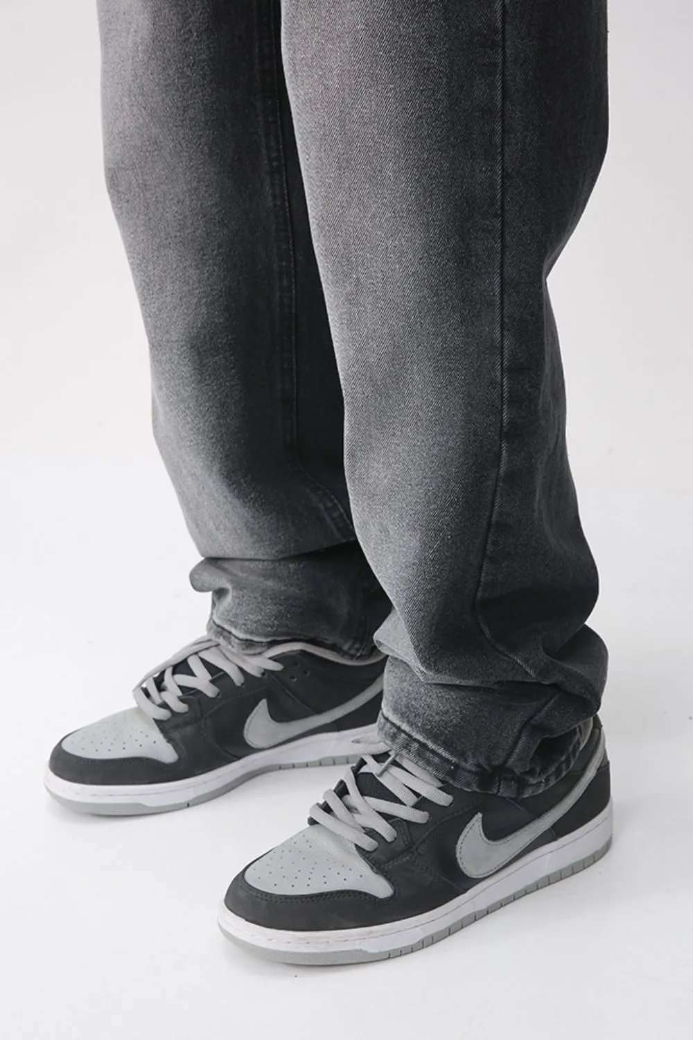 Men's Washed Straight Leg Jeans, image 5