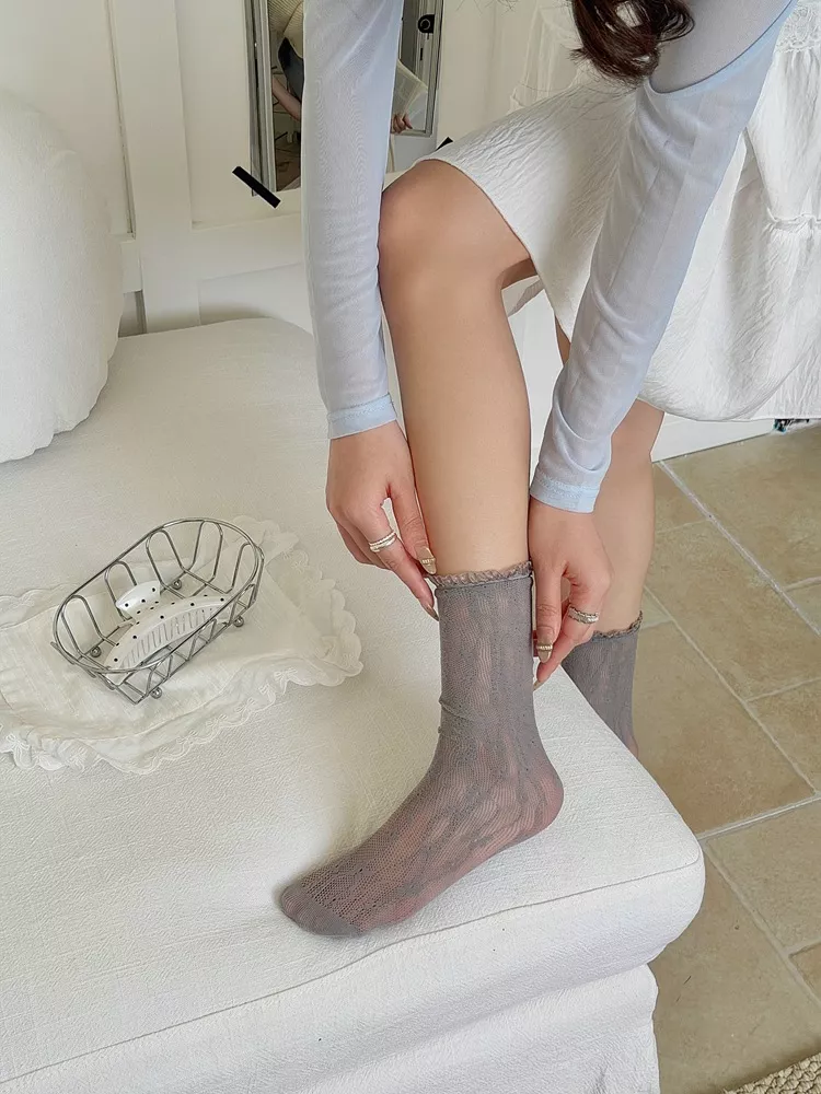 Lace Sheer Socks, image 14
