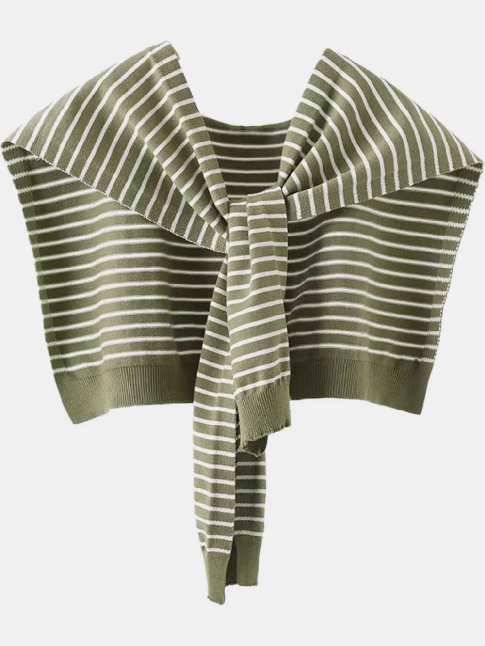 Striped Contrast Knit Wrap, image 3