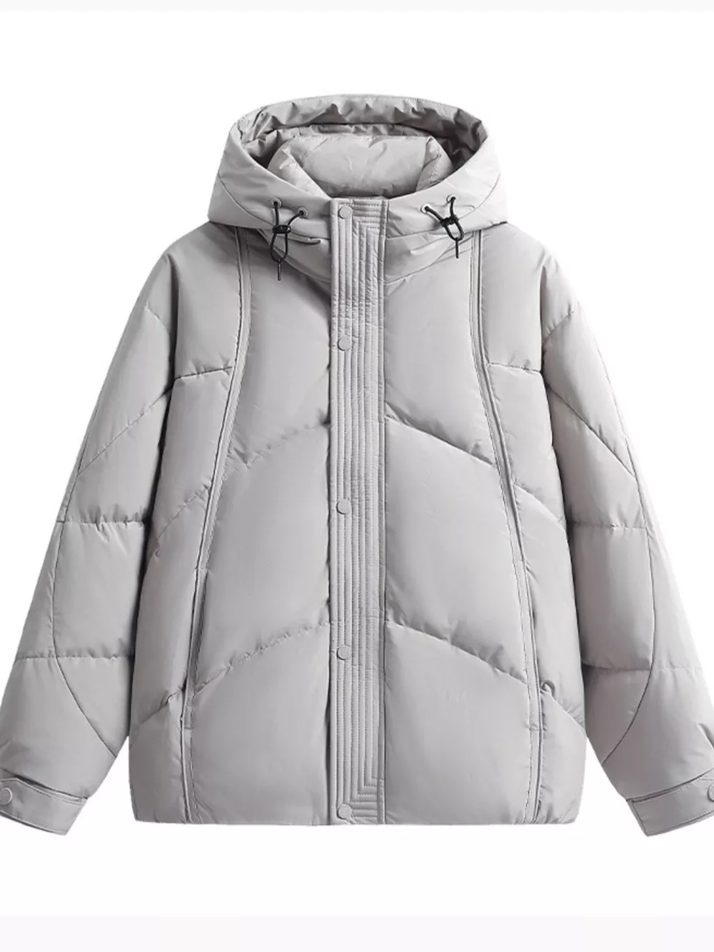 Men's Plus Size Hooded Padded Puffer Jacket, image 3