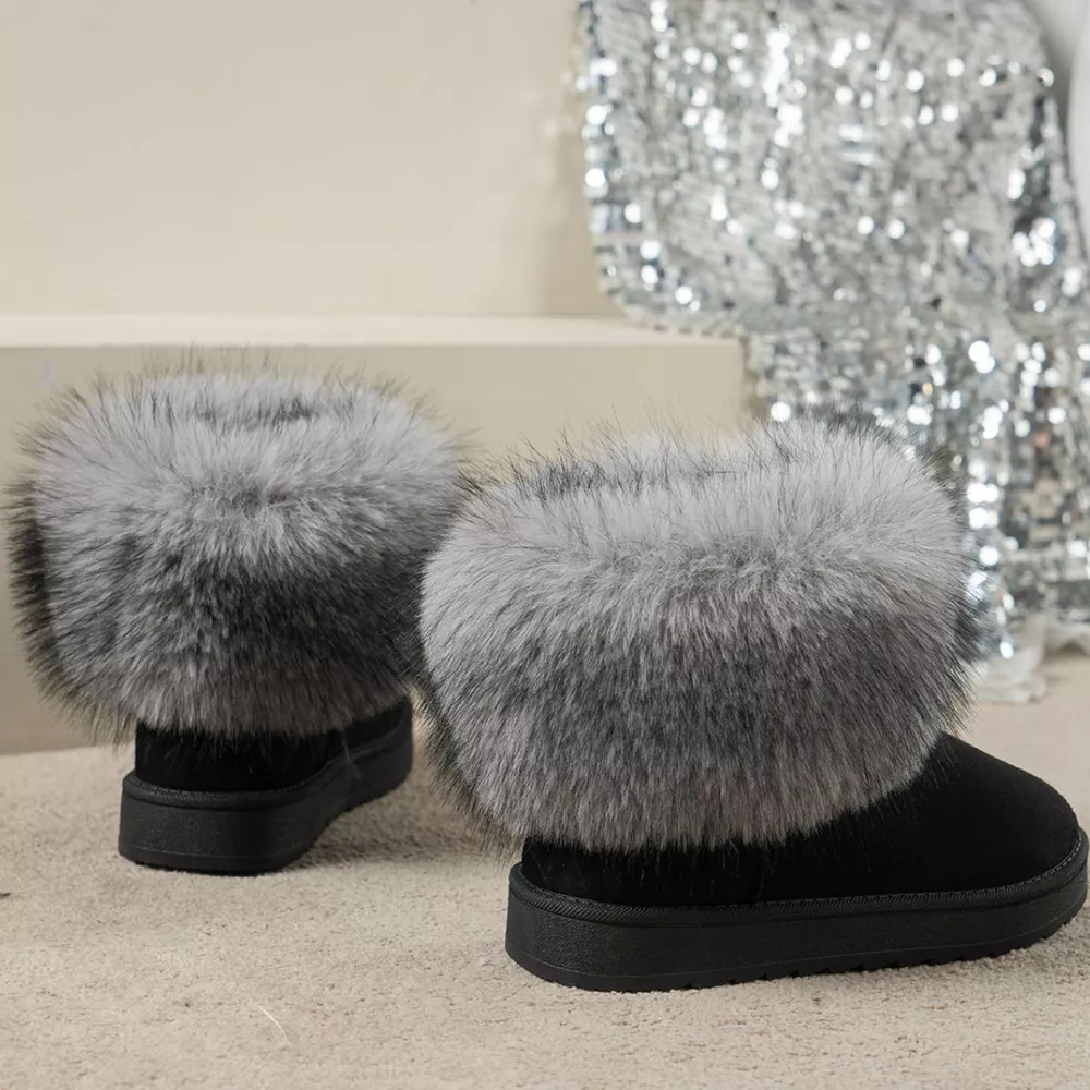 Fuzzy Trim Ankle Boots, image 12