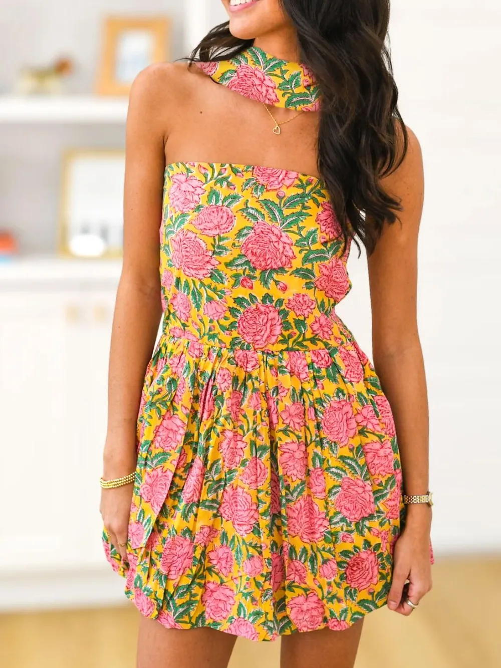Printed Tube Mini Dress, image 7