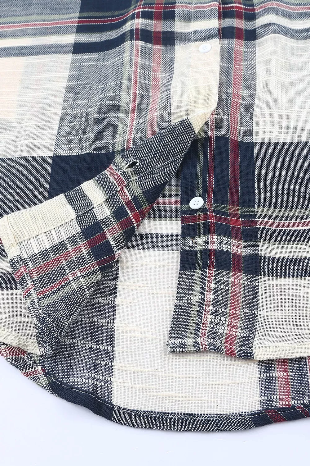 Plaid Button-Down Long Sleeve Shirt, image 5