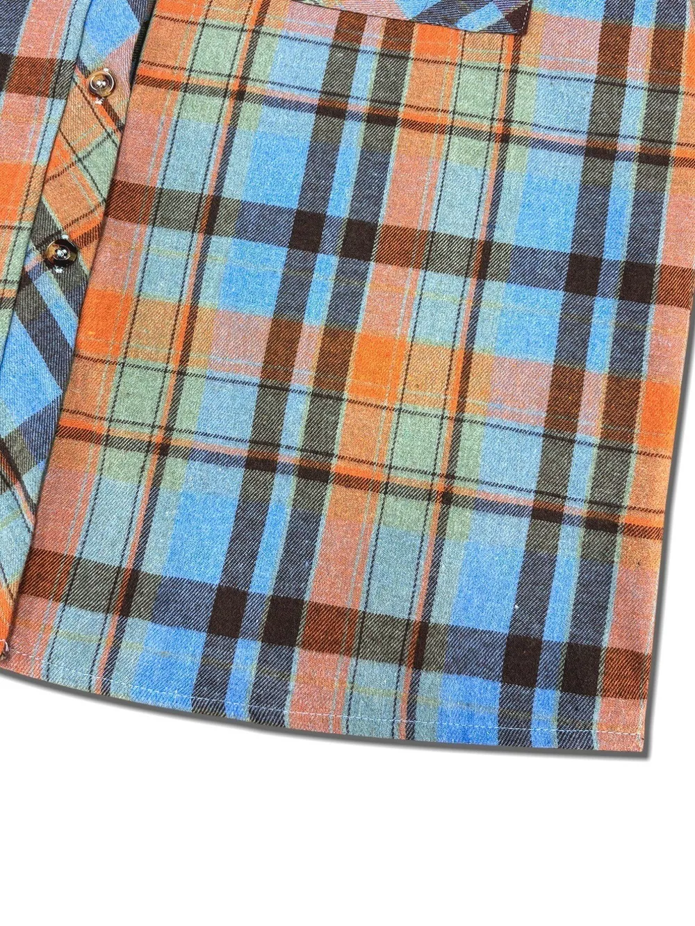 Plaid Button-Up Long Sleeve Shirt, image 5