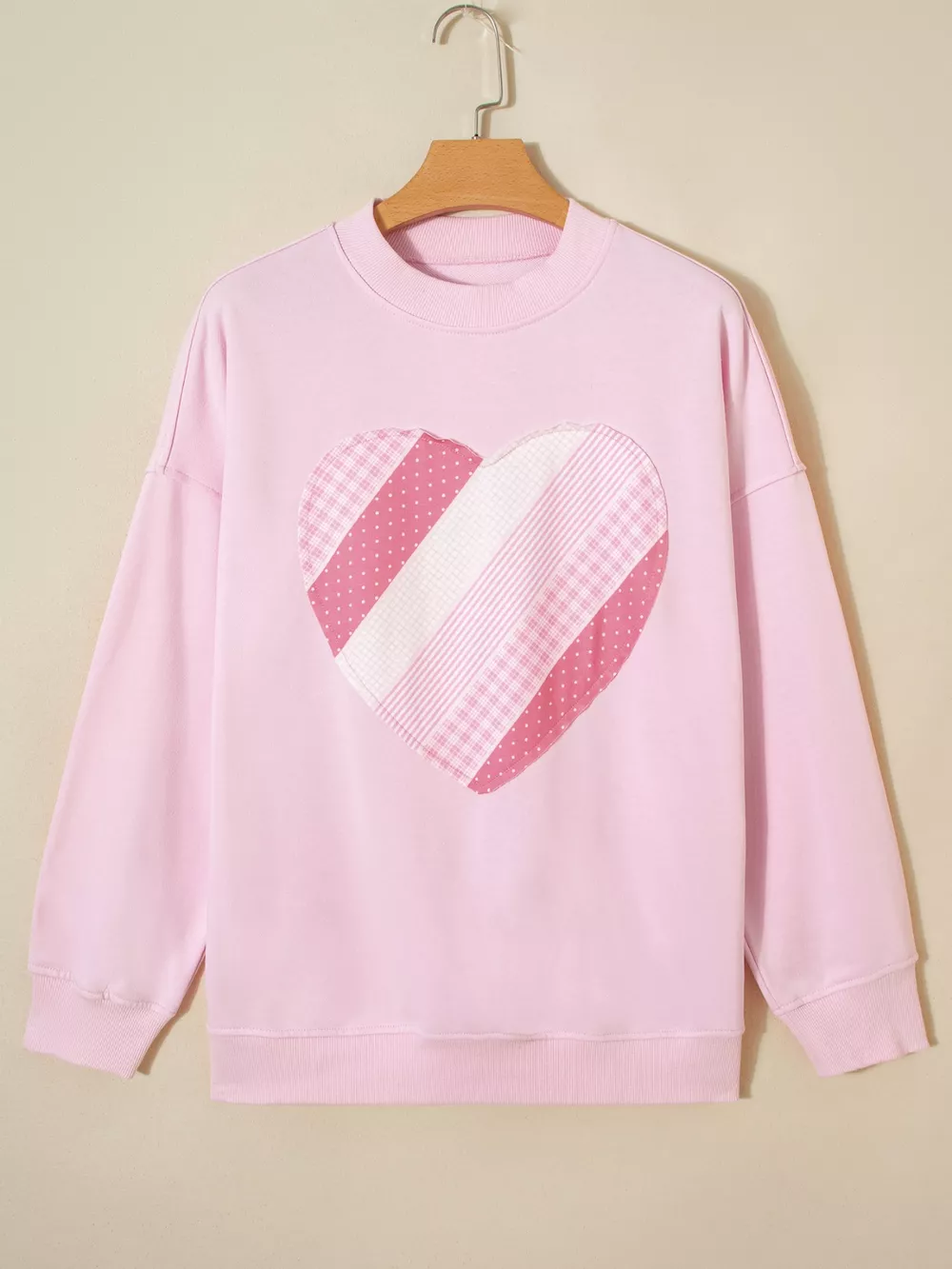 Sweetheart Patchwork Oversize Sweatshirt, image 2