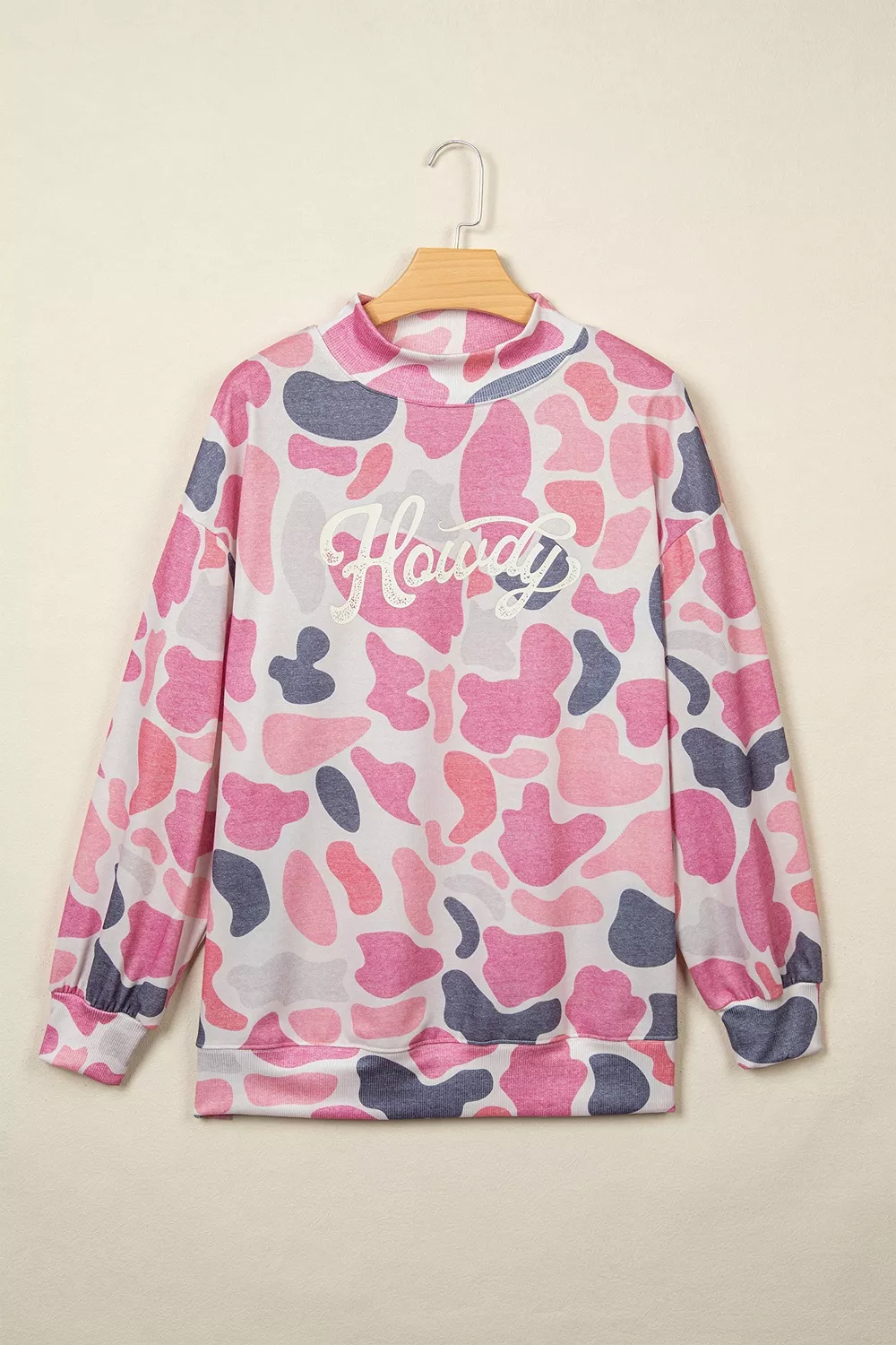Camouflage Western Style Pullover Sweatshirt, image 3