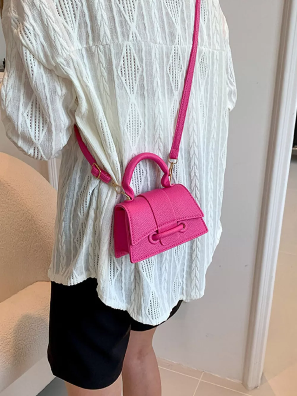 Mini Top Handle Crossbody Bag, image 4