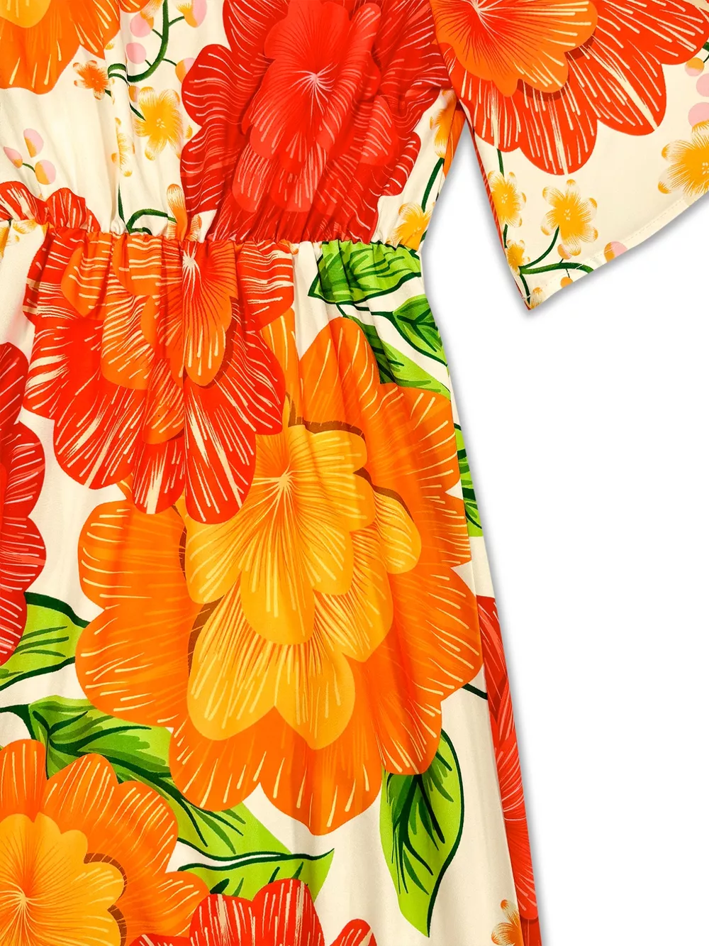 Floral Print V-Neck Maxi Dress, image 4