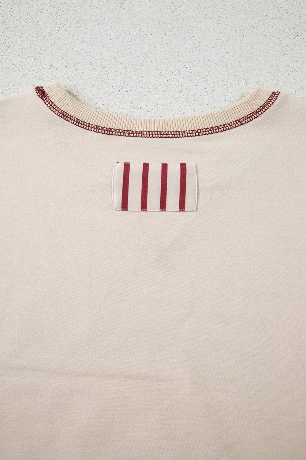 Slit Striped Long Sleeve Sweatshirt, image 7