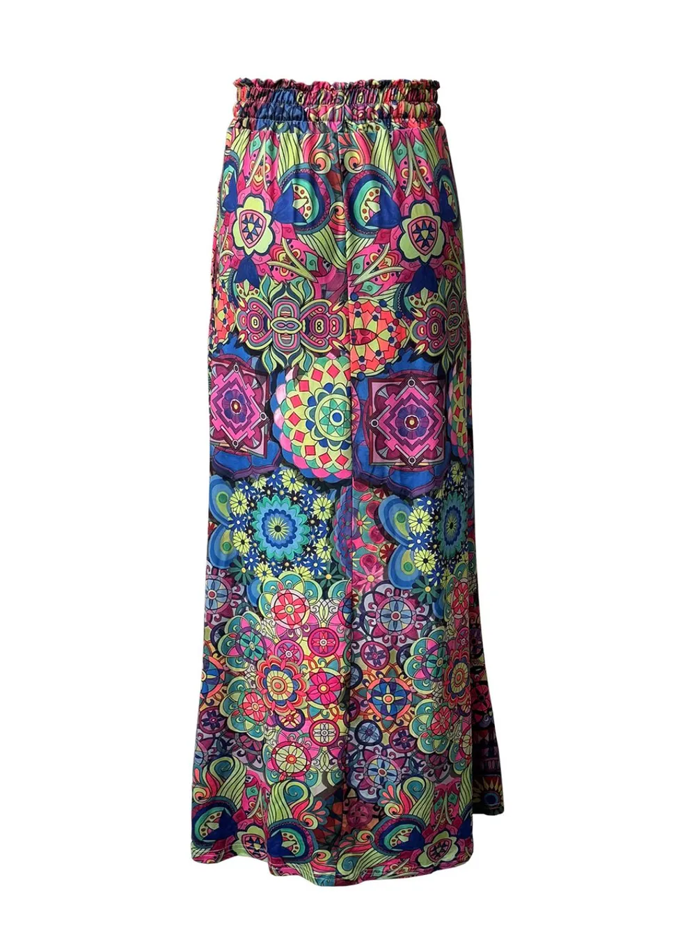 Printed Maxi Skirt with Pockets, image 6