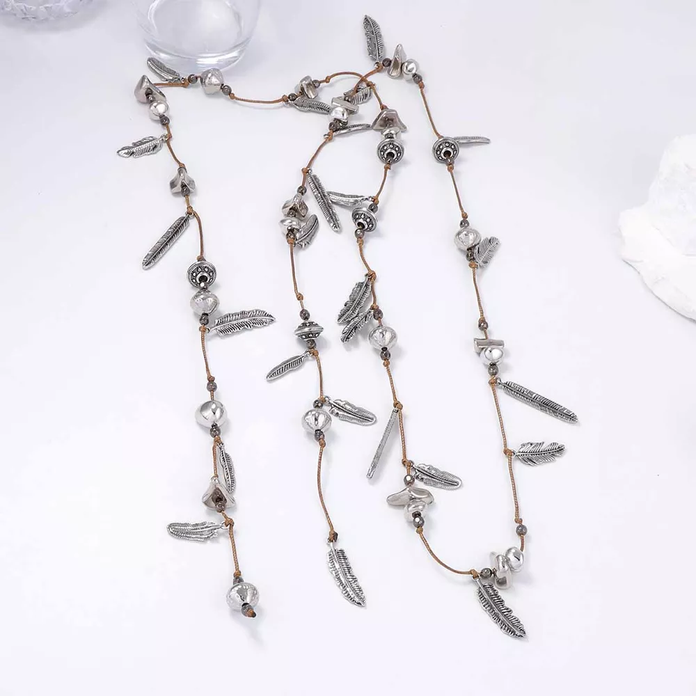 Leaf Chain Layered Necklace, image 4