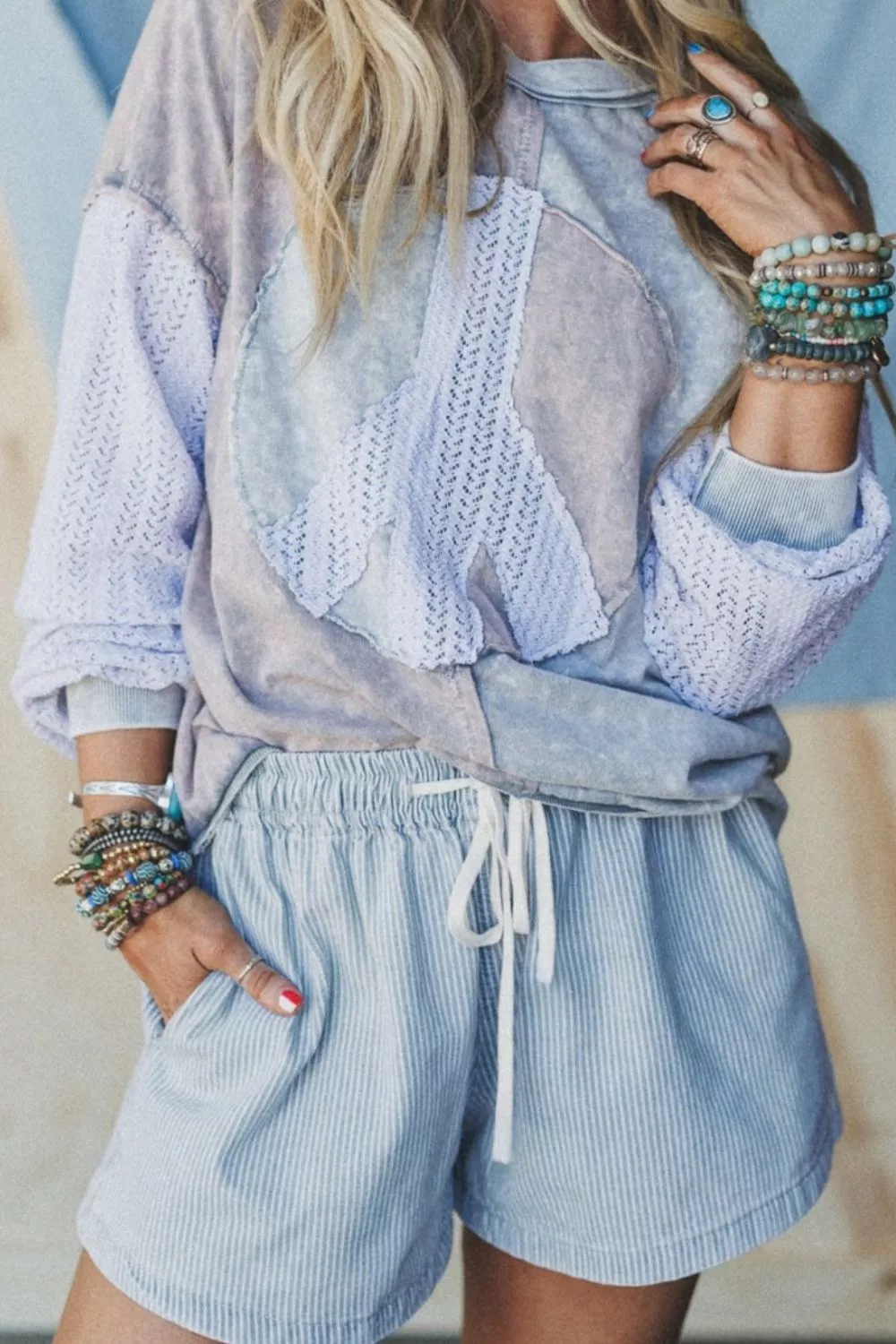 Drawstring Striped Shorts, image 3